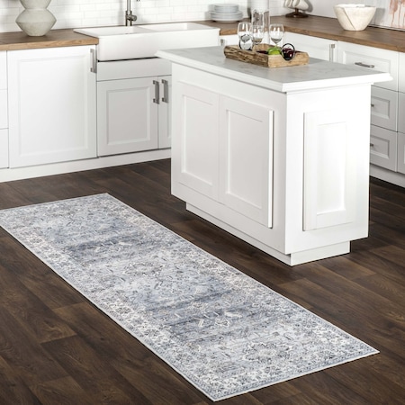 Nuloom Britt Persian Spill Proof Machine Washable Area Rug 2ft 6in x 8ft BIJL08C-2608